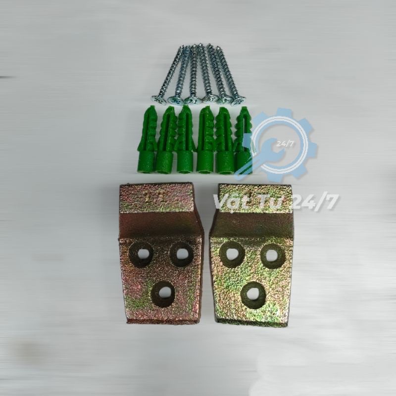 Cặp Bát Treo Bắt Lavabo treo tường pat chậu sứ rửa mặt 1 cặp bảng nhỏ 35mm bảng lớn 45mm