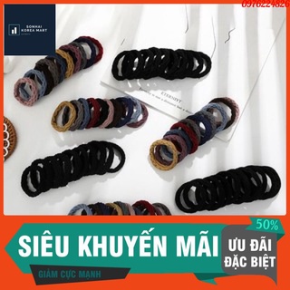 Sợi dây thun buộc tóc đơn giản phong cách Hàn Quốc cho nữ
