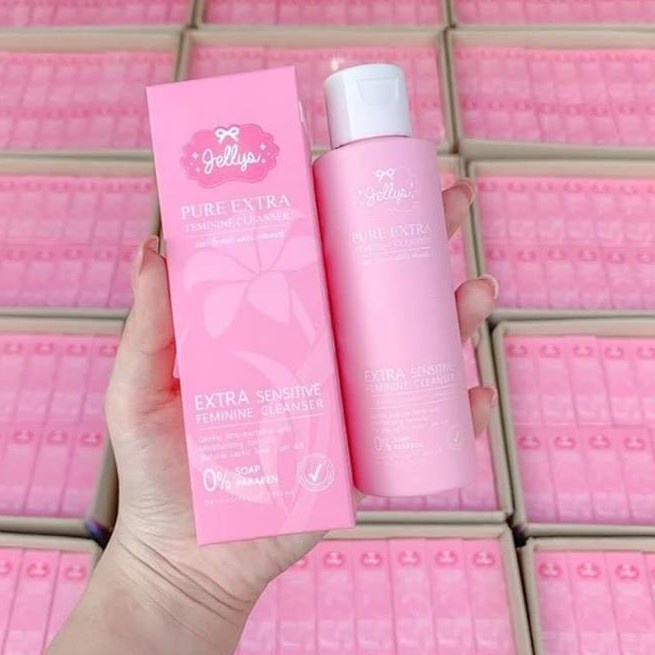 DUNG DỊCH VỆ SINH JELLYS PURE EXTRA FEMININE CLEANSER THÁI LAN 80ML CHÍNH HÃNG - 9047