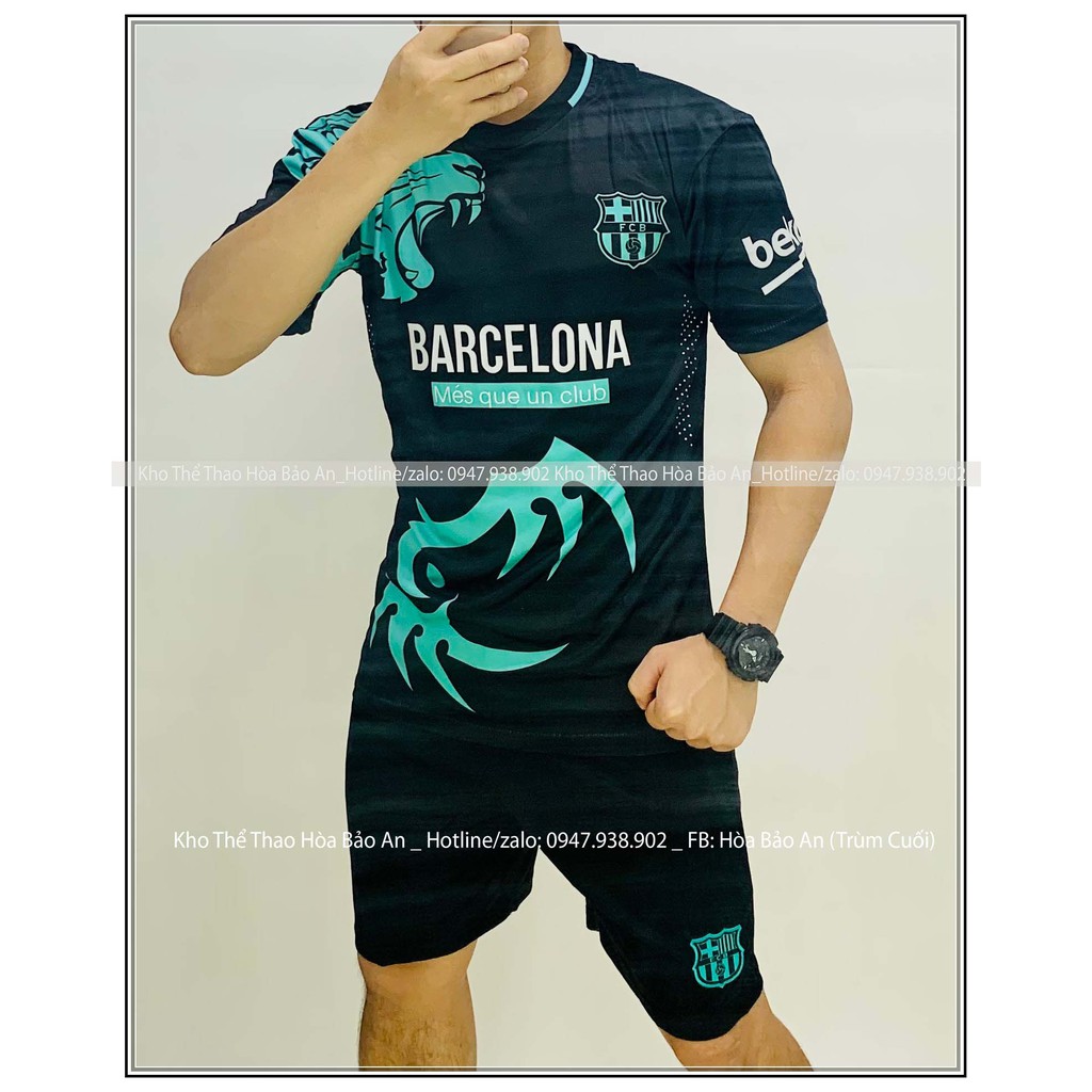 Áo Bóng đá BarcelonaFreeship_Quần Áo Bóng Đá BARCA THUN THÁI phom 43-90kg