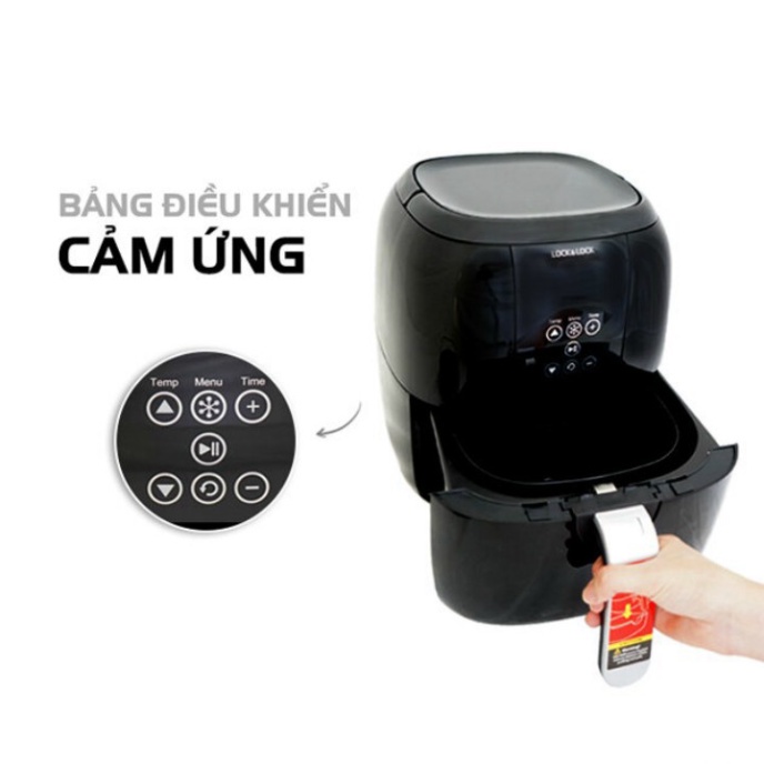 Nồi chiên không dầu điện tử Lock&amp;Lock EJF351 5.2L 1800W chính hãng