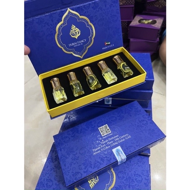 Set  10 tinh dầu nước hoa Dubai 10 x 3ml