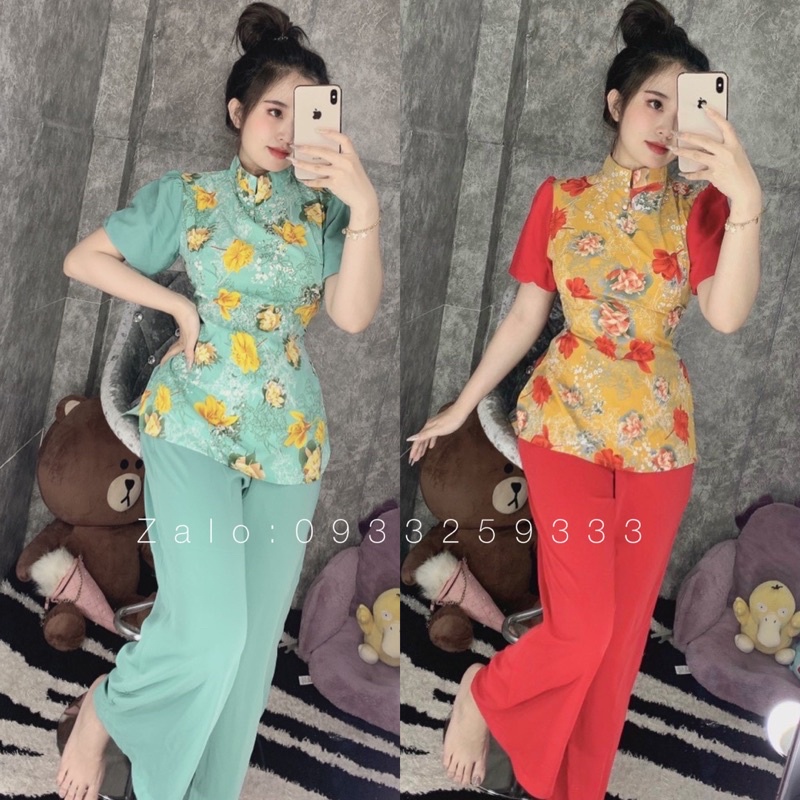 Đồ Lam Đi Chùa # Mẫu Vải Mango