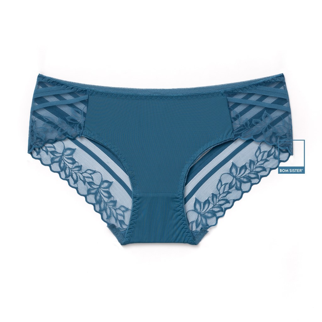 [Mã FAMALLT5 giảm 15% đơn 150k] Quần lót thun phối lưới màu trơn BOM SISTER Q204 | BigBuy360 - bigbuy360.vn