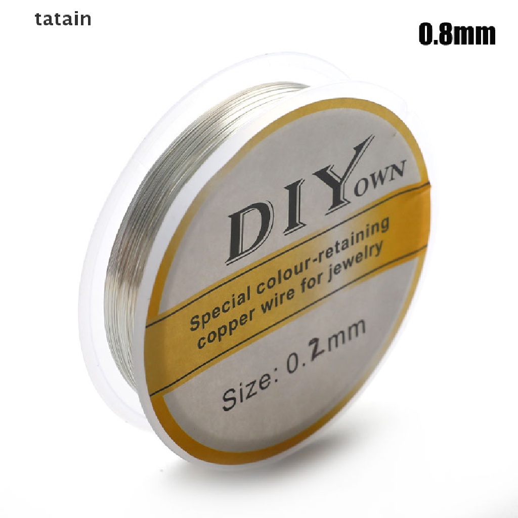 [TAT] Real Gold Plated Copper Wire For Diy Bracelet Necklace Beading Wire Jewelry Mak CVX