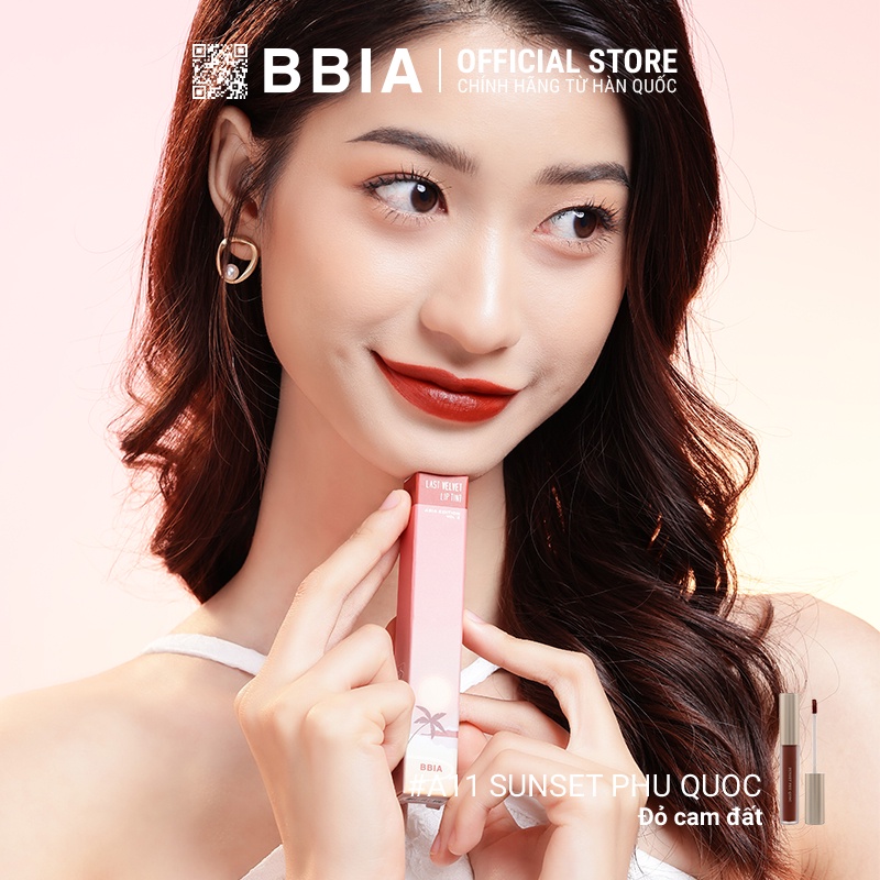 Son Kem Lì Bbia Last Velvet Lip Tint Asia Edition Version 2 - A11 Sunset Phu Quoc 5g - Bbia Official Store