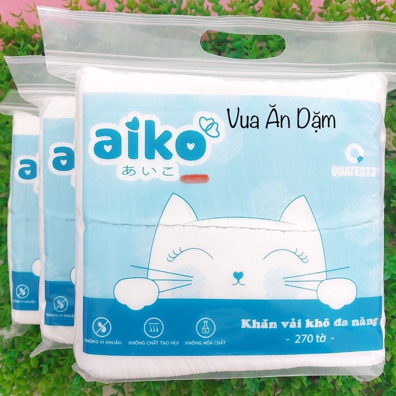 (Chính Hãng Aiko) Khăn Vải Khô Đa Năng Cao Cấp Aiko cho bé