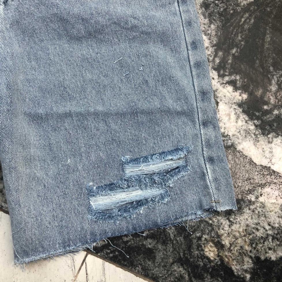 Quần Short Jeans Rách Đùi, Quần Ngố Jean Lửng Nữ Form Rộng Trơn Basic, Labibi [Hàng Đẹp] | BigBuy360 - bigbuy360.vn