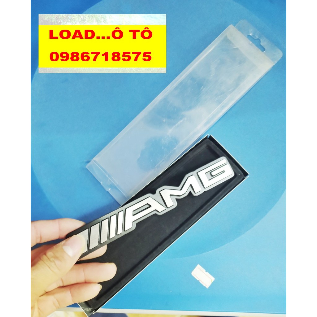Chữ AMG Hàng INOX Cao Cấp Dán Ô Tô, Mặt Phẳng