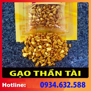 GẠO VÀNG THẦN TÀI -HCLB dùng để rắc lên mặt tro của bát nhang,xin nạp tài, cầu Thần tài phù hộ [ Đồ thờ thần tài ] COMBO