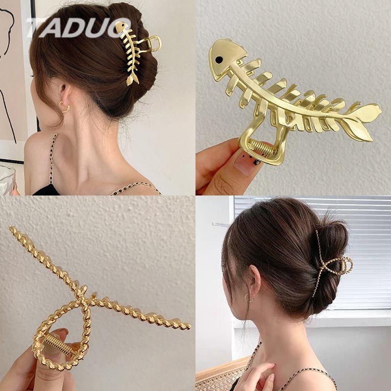 Kẹp gắp tóc kim loại thời trang mùa hè cho nữ