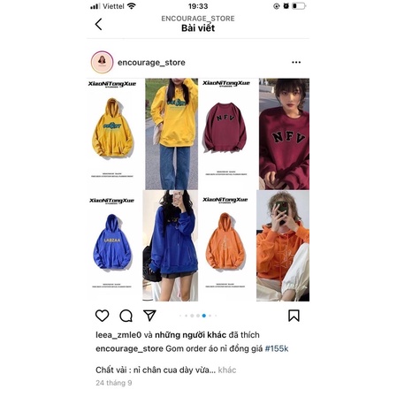 áo nỉ sweater form rộng