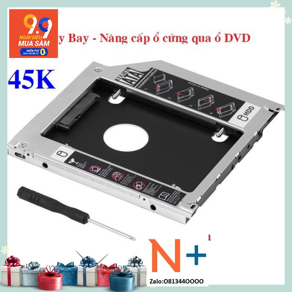 CADDY BAY CHO LAPTOP - LOẠI MỎNG 9.5MM