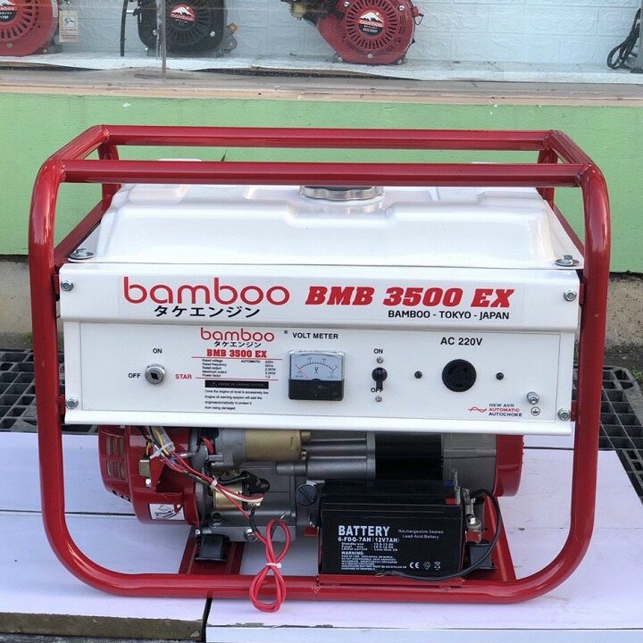 Máy Phát Điện Chạy Xăng 3kw Bamboo BMB 3500EX Đề