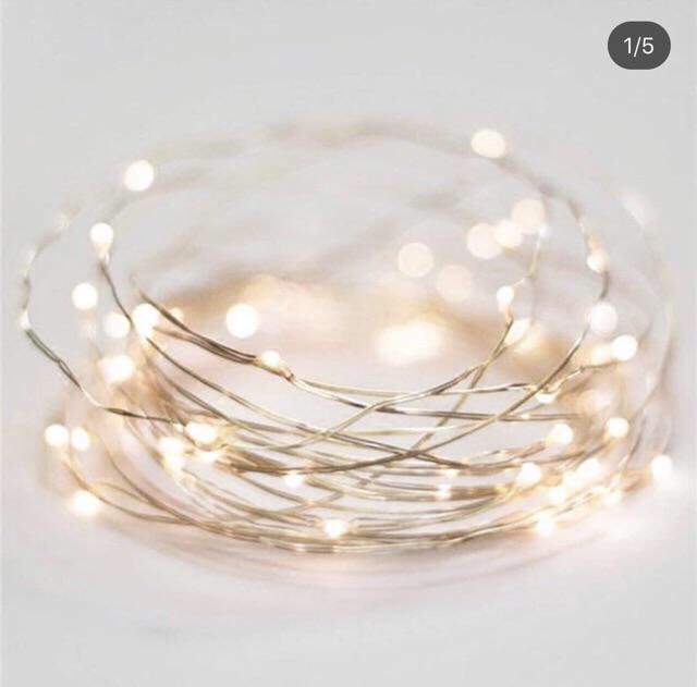SÁNG VÀNG - Đèn led đom đóm/ fairy light 5m 10m pin AA USB