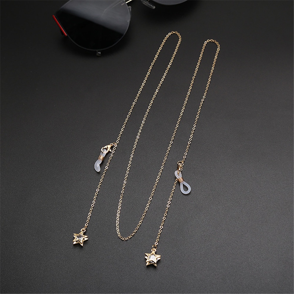 Dây xích đeo khẩu trang bằng hình cánh thiên thần/trái tim/hình học thời trang XJ-14
