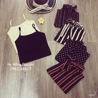 Set áo dây dây quần ống sớ