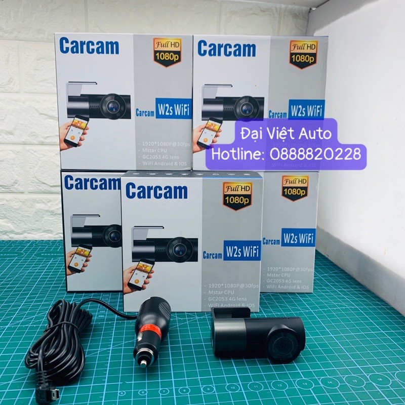 Carcam W2S Camera hành trình hàng chính hãng tại Đại Việt Auto