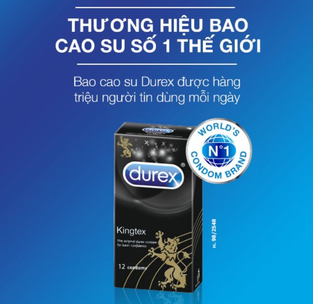 BCS Durex Hộp 3 - 12c (chính hãng 100%)