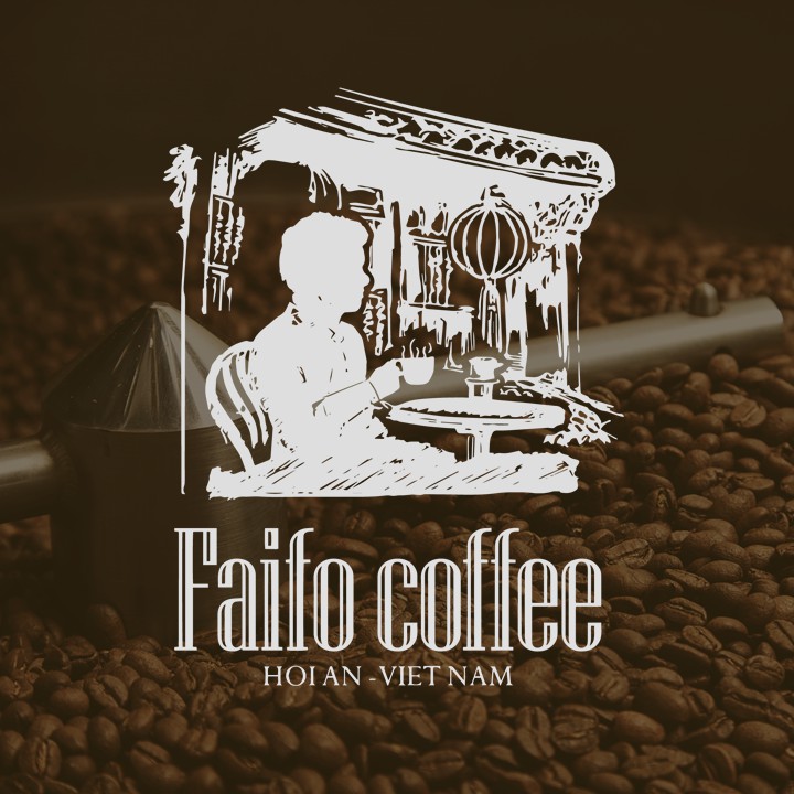 Cà phê nguyên hạt 100% Robusta Faifo Coffee 1kg - Cà phê rang mộc nguyên hạt pha máy pha phin