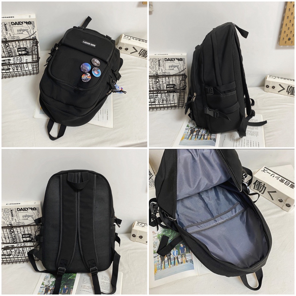 Balo Nam Nữ TH012 Cao Cấp Thời Trang, Balo Đi Học Bỏ Vừa Laptop 15.6 inch 4 Màu Đẹp