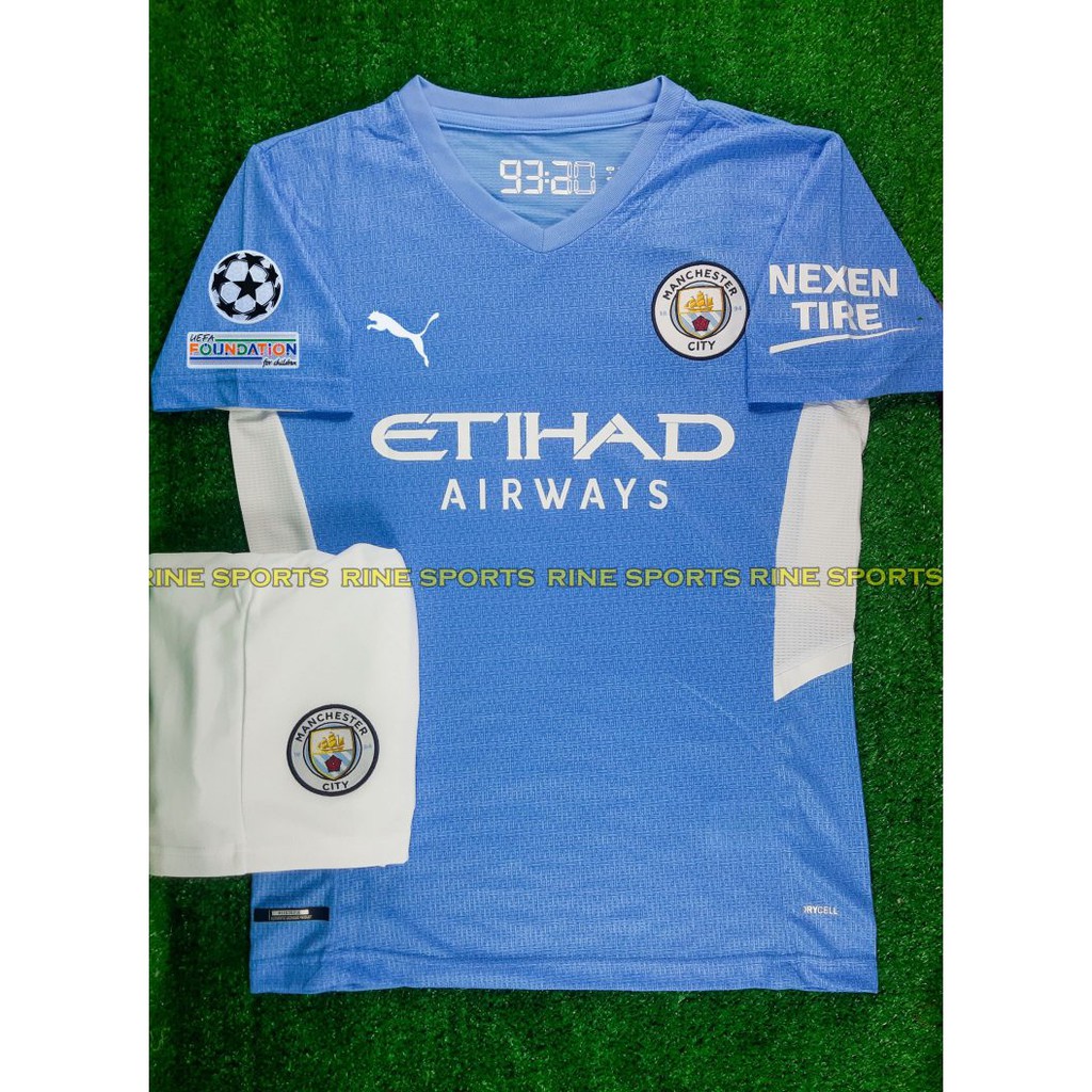 Hàng Thailand Super Bộ Áo bóng đá Mancity - MC sân nhà 2021 - 2022 chuẩn thi đấu