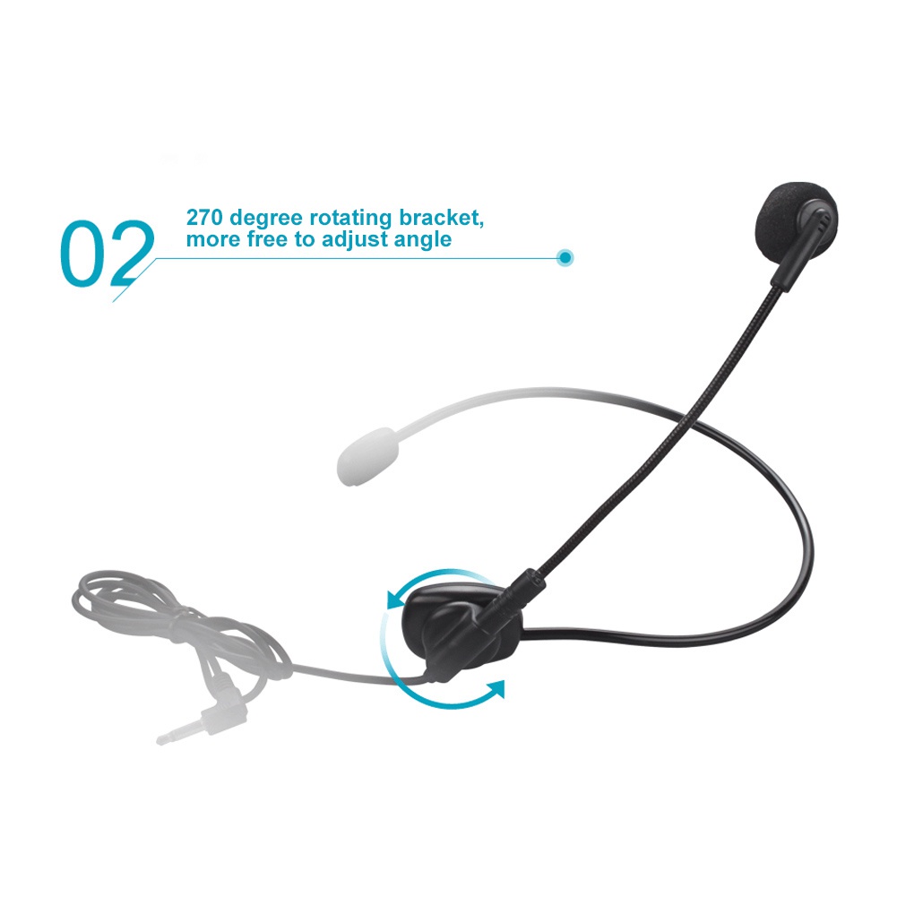 Micro Tai Nghe Có Dây Linh Hoạt 3.5mm BMM1 Cho Giảng Dạy