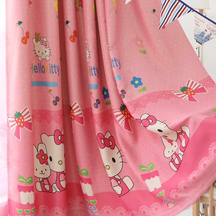 Rèm cửa kitty kimono dễ thương nhiều kích thước (kèm hình thật)