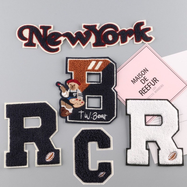 Sticker thêu, patch chất liệu nỉ bông dán quần áo, mũ, nón