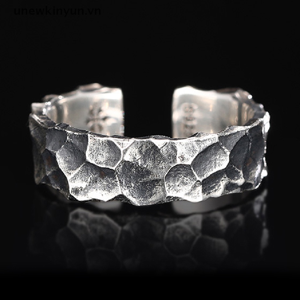 Nhẫn Bạc Thái Không Gây Dị Ứng Có Thể Điều Chỉnh Phong Cách Retro Cho Nam