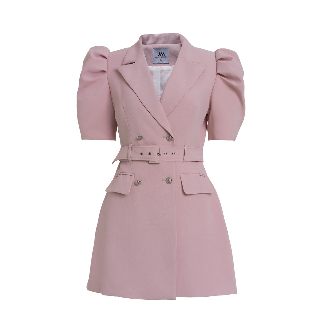 Đầm JM Dress Desgin vest cổ 2 ve dáng A phồng 1S29.2207PES