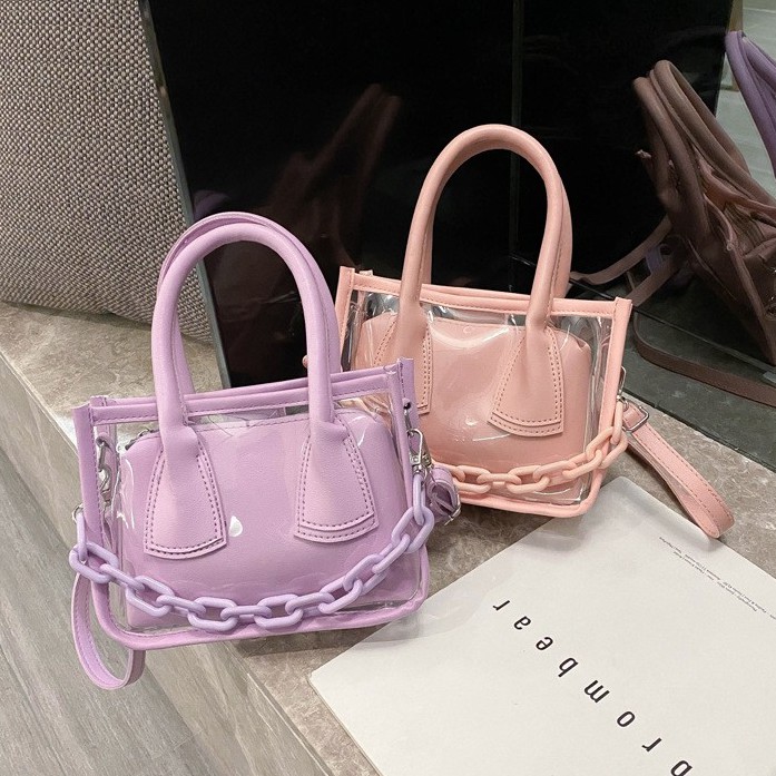 HOT TREND TÚI ĐEO! TÚI XÁCH NỮ TRONG SUỐT ĐEO CHÉO SANG CHẢNH MÙA HÈ MẪU MỚI NN107634 | BigBuy360 - bigbuy360.vn