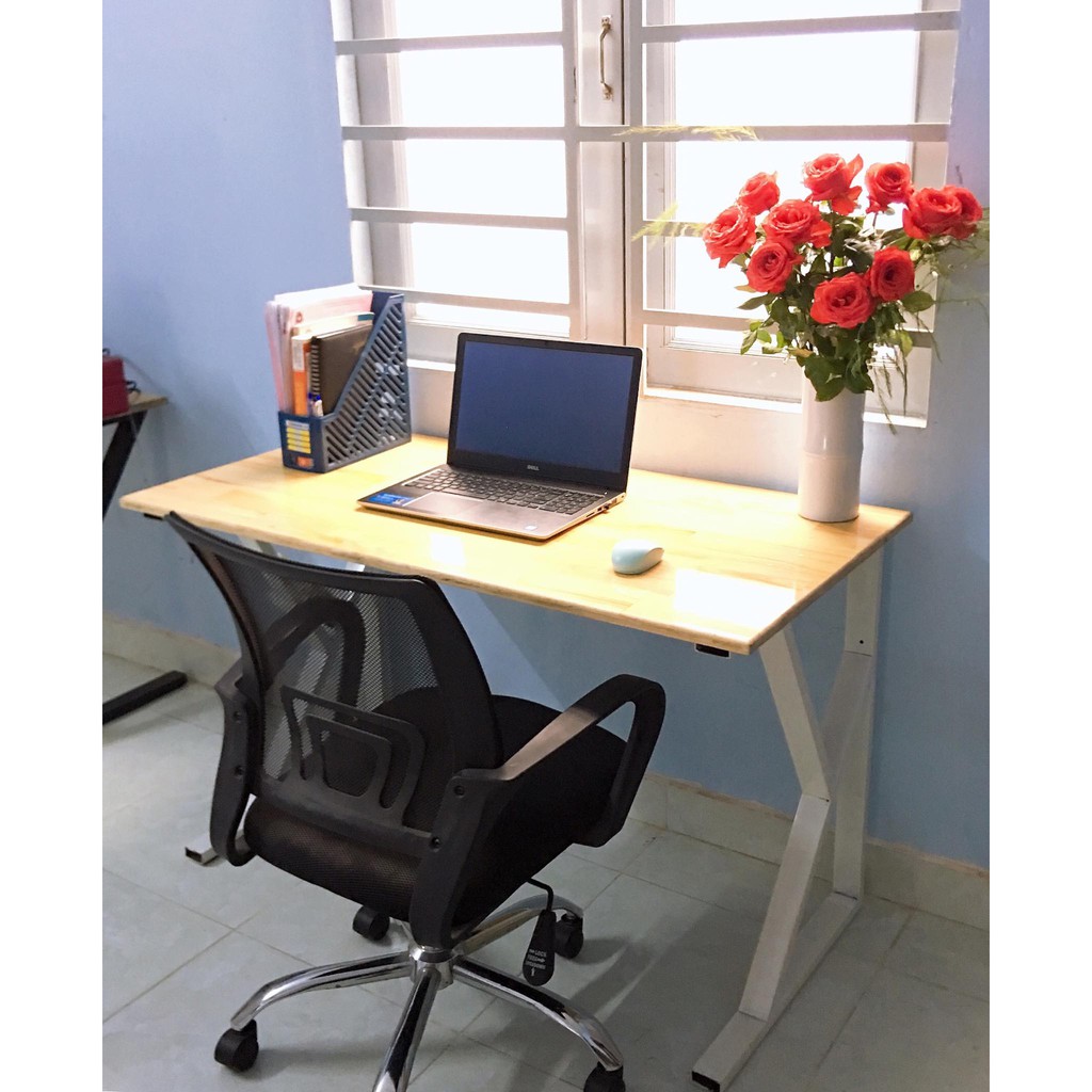 Bàn làm việc HIỆN ĐẠI U, K, X, Z KÍCH THƯỚC 60X120X75CM MẶT GỖ CAO SU | BigBuy360 - bigbuy360.vn