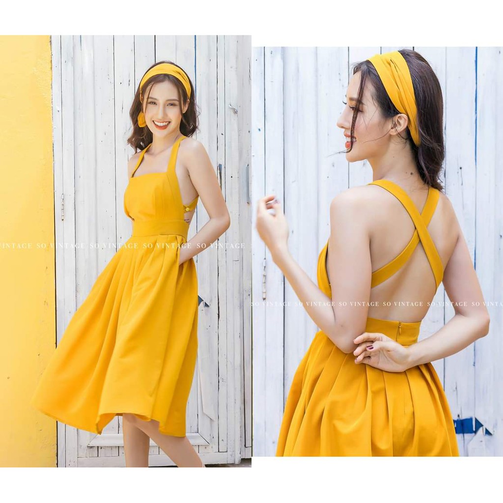 KÈM ẢNH THẬT Đầm Váy Maxi Xòe Đan Dây Lưng Kèm Turban Đi Biển Siêu Hot Nhất Hè 2019