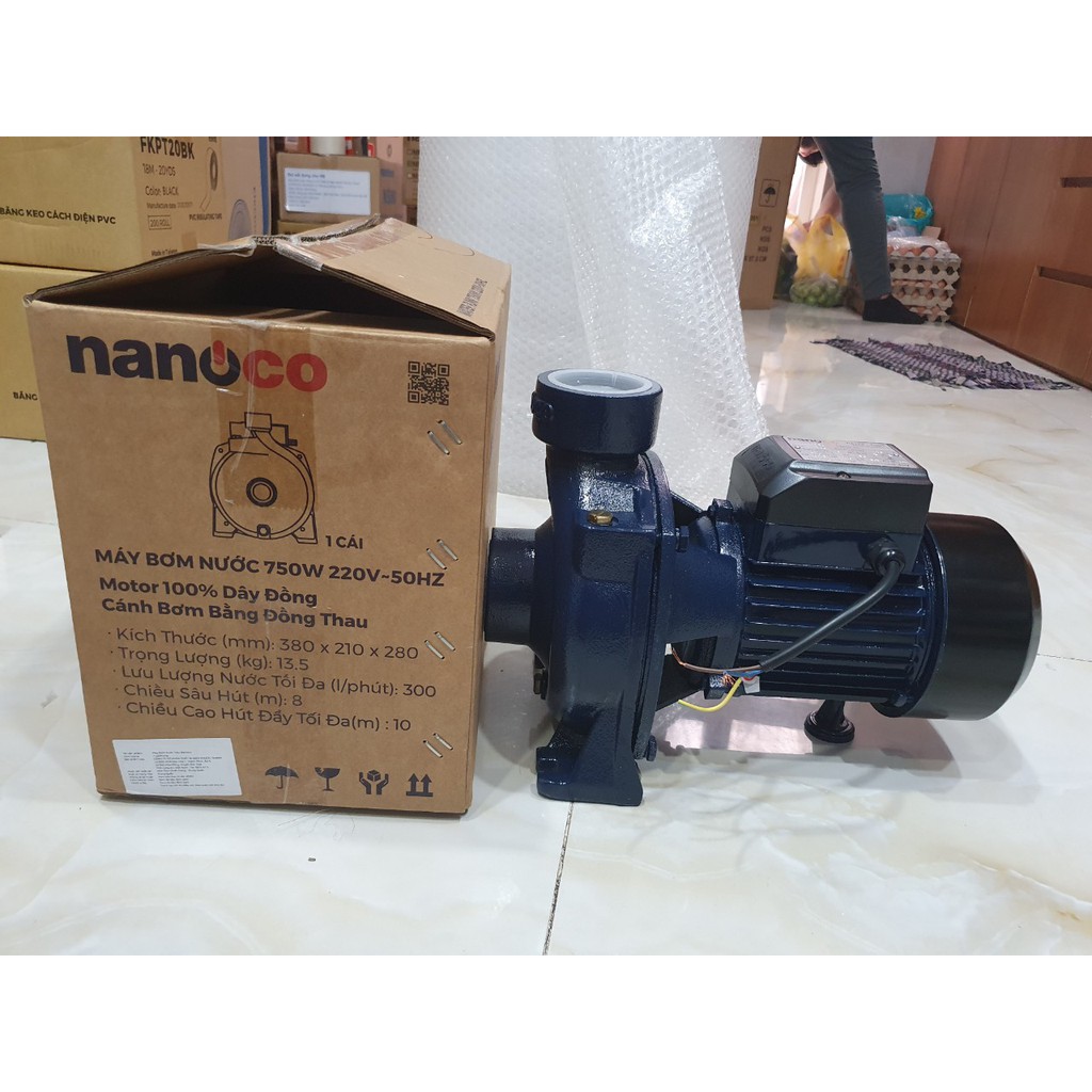 Máy bơm nước lưu lượng lớn Nanoco NHF750-750W
