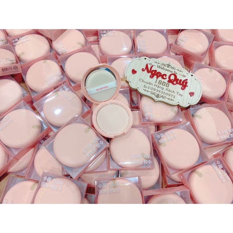 Phấn Nách Đào Peach Deo Pact Hương Đào Hút Mồ Hôi &amp; Khử Mùi Hiệu Qủa - Thương Hiệu Hàn Quốc - SO'NATURAL