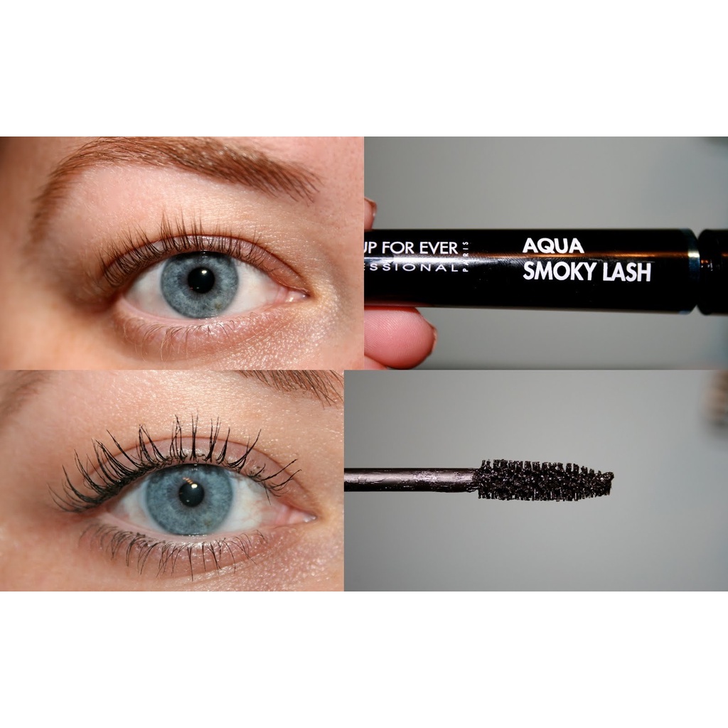 [HSD:10/2022] Make Up For Ever - Trang điểm mắt Aqua Smoky Waterproof Mascara Lash Extra Black 7Ml