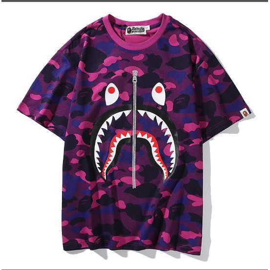 BAPE Áo Thun Chất Liệu Vải Cotton Có Thêu Hoạ Tiết Cổ Điển Tay Ngắn | BigBuy360 - bigbuy360.vn