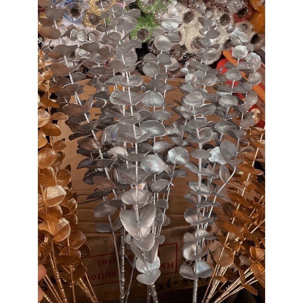 Cành lá táo vàng kim , cành rẻ quạt decor trang trí siêu đẹp