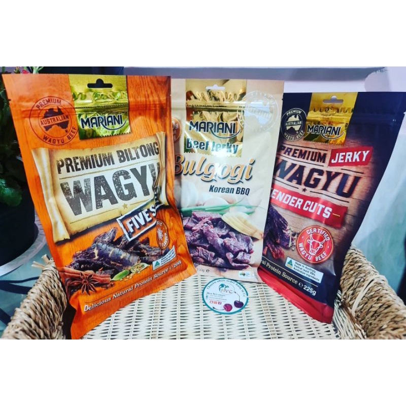 Khô bò Úc vị Bulgogi BBQ Hàn Quốc - Bulgogi Mariani Beef Jerky - gói 350g
