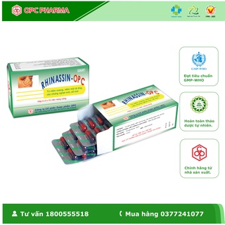 Viên Mũi - Xoang RHINASSIN OPC ( Hôp 50 viên NC) - Hàng chính hãng OPC