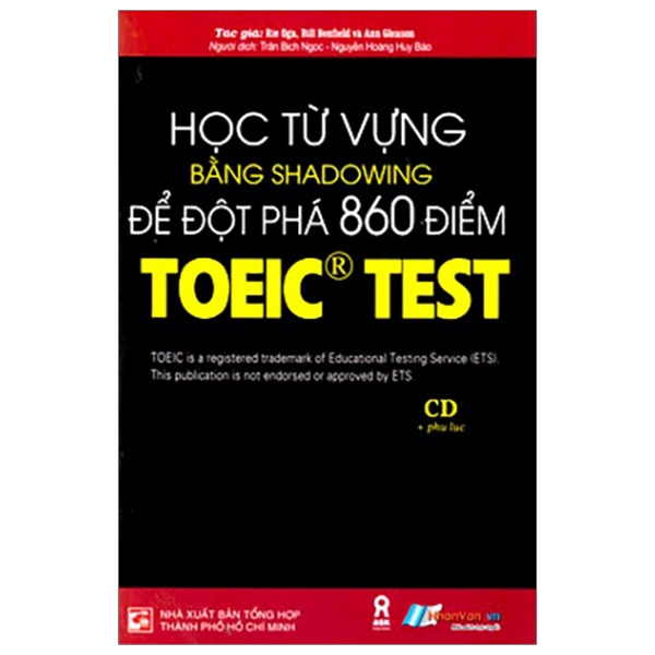 Sách - Học Từ Vựng Bằng Shadowing Để Đột Phá 860 Điểm Toeic Test