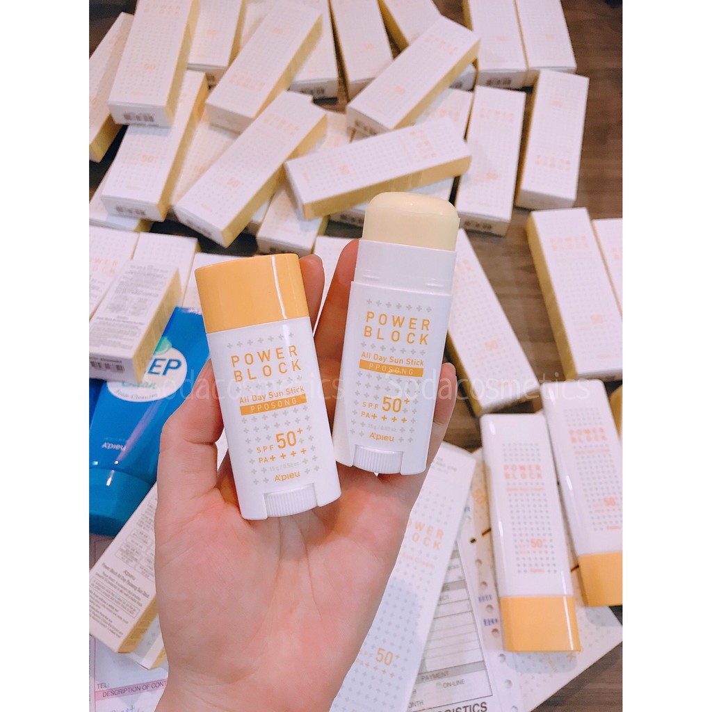 THỎI CHỐNG NẮNG APIEU POWER BLOCK ALL DAY SUN STICK SPF50+ PA++++