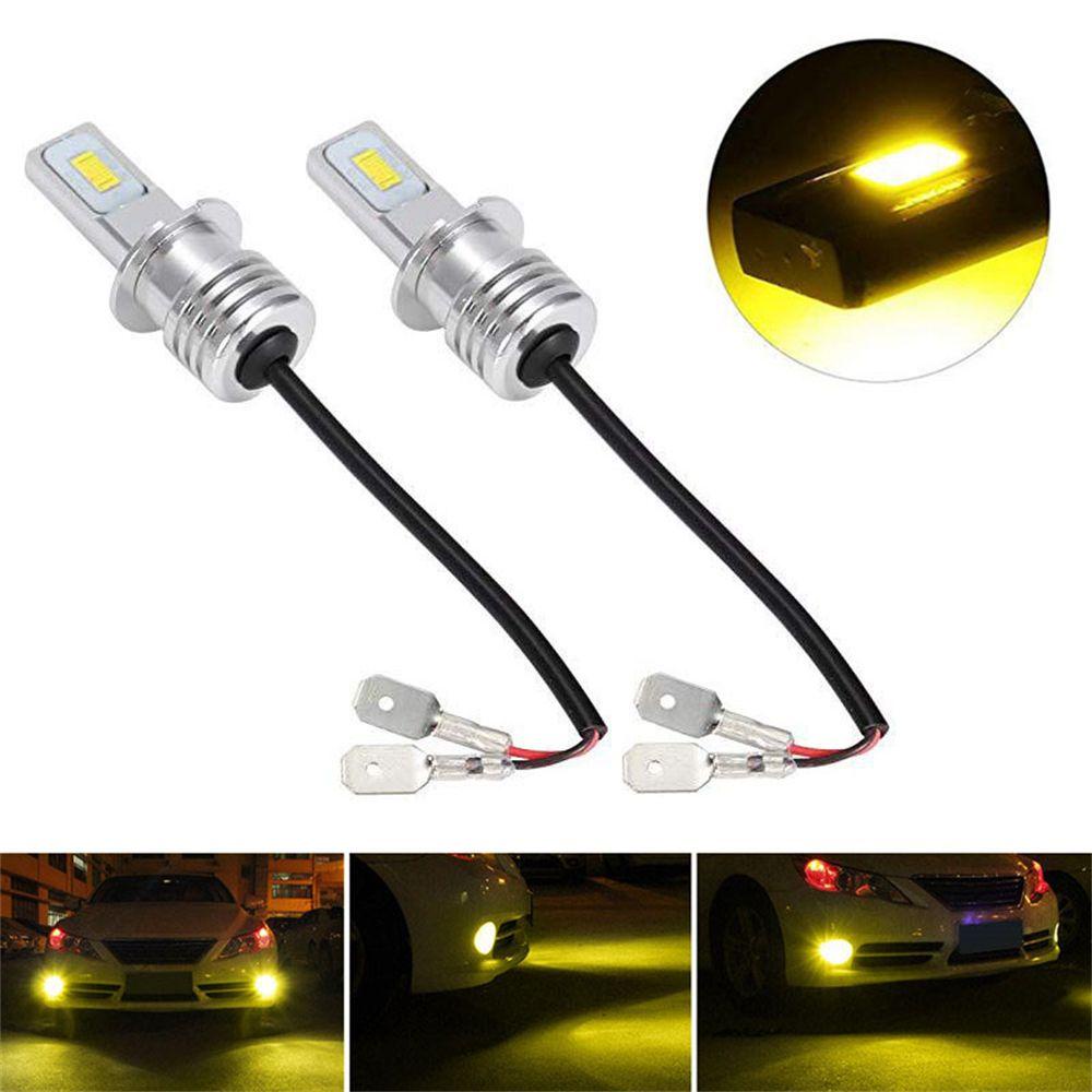 Set 2 Đèn LED Sương Mù Siêu Sáng H3 DRL Dành Cho Ô Tô