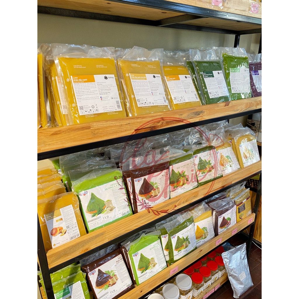 Nhân Làm Bánh Trung Thu Sên Sẵn FARINA Luna/Hola đầy đủ các vị 500gr/1kg