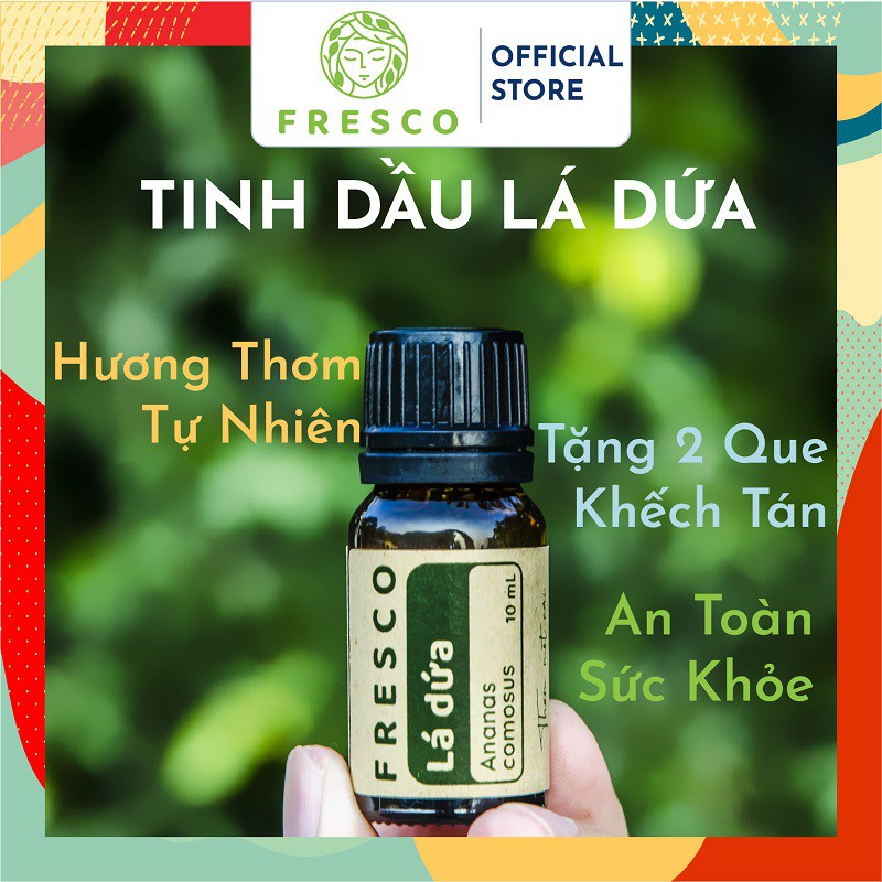 TINH DẦU LÁ DỨA 🌿𝐅𝐑𝐄𝐄𝐒𝐇𝐈𝐏🌿 CÓ KIỂM NGHIỆM CHẤT LƯỢNG (COA) - TINH DẦU THƠM PHÒNG THIÊN NHIÊN -ĐUỔI MUỖI-FRESCO