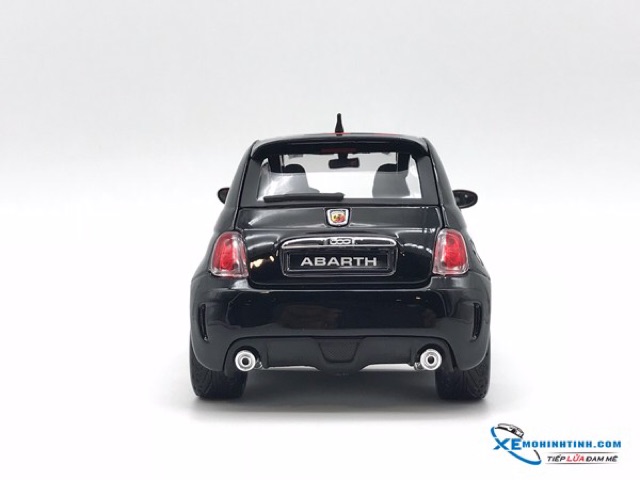 Xe Mô Hình New Fiat 500 Abarth Bburago 1:18 (Đen)