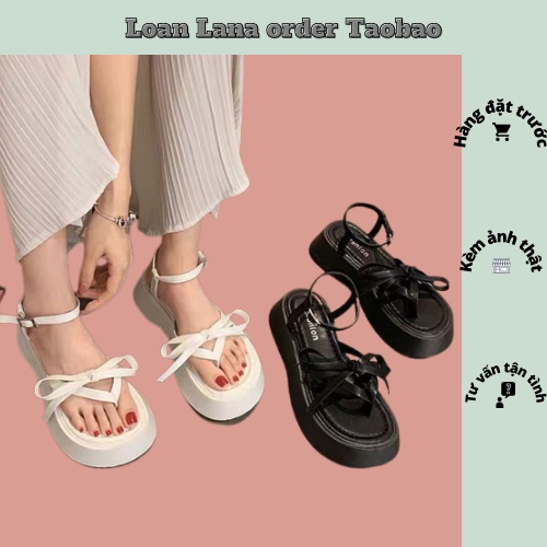 SANDAL NỮ QUAI NƠ ĐẾ 5 PHÂN