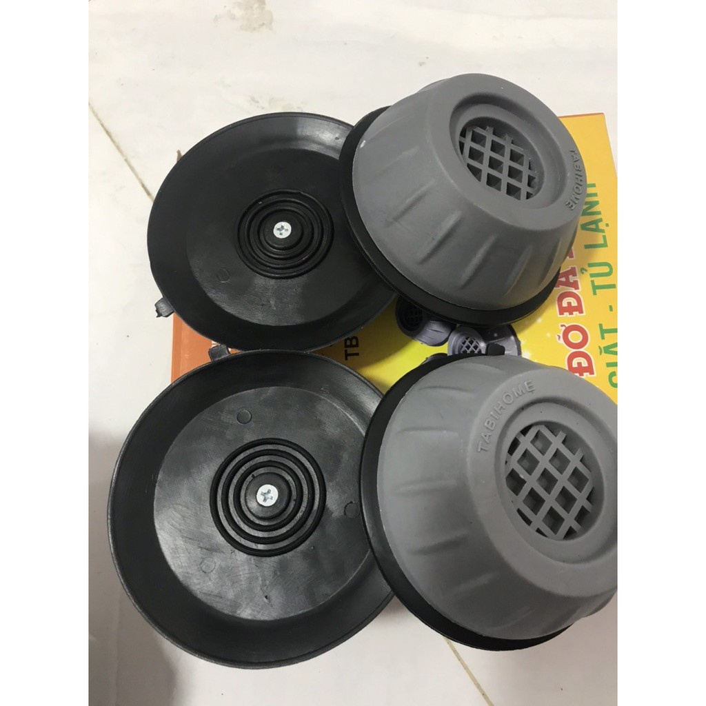 Bộ 4 Miếng Đệm Cao Su, Lót Chân Máy Giặt, Chống Ồn,Chống Rung, Chống Trơn Trượt