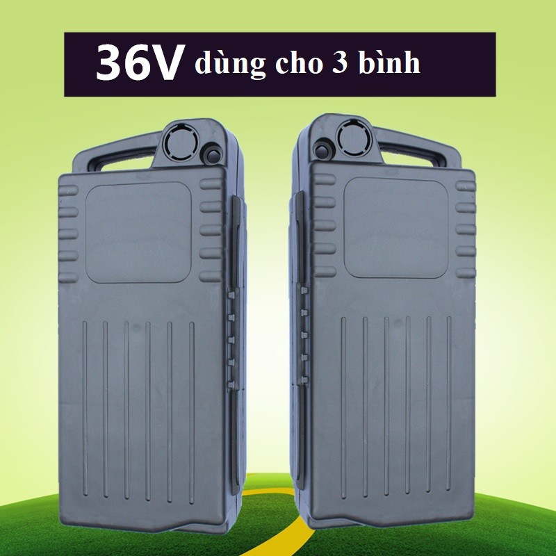 Hộp đựng bình ắc quy xe điện 36V full phụ kiện